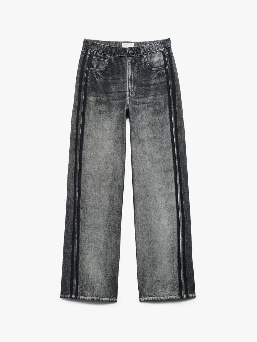 rag & bone Women's Miramar Wide-Leg Track Pant Jeans